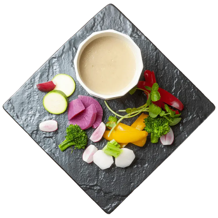 低温調理野菜のクリーミーバーニャカウダ