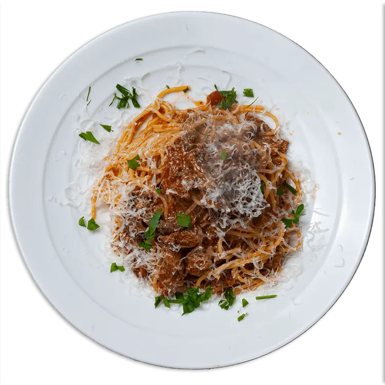 鴨肉とポルチーニ茸のラグーソース